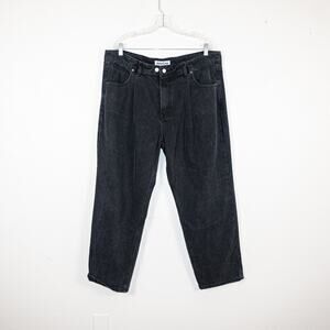 ROUCHA Dada Denim Pleated 5 pocket Jeans washed Black Size D / XL